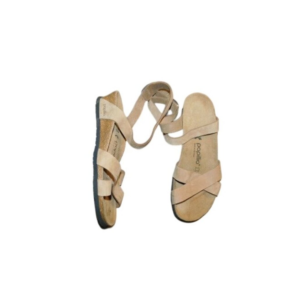 Birkenstock Papillio Size 40/ 9 N US Brown Leather Wrap Strappy Sandals NWT $139